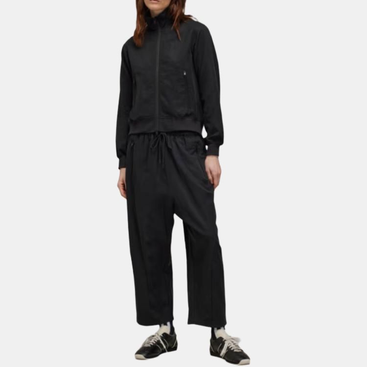 Y-3 Zipper Long Sleeve Solid Color Stand Collar Jacket Men Jacket Black JD3518