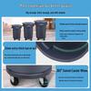 BAIYUN CLEANING 80L Round Outdoor Commercial Trash Can with Wheels and Lid
