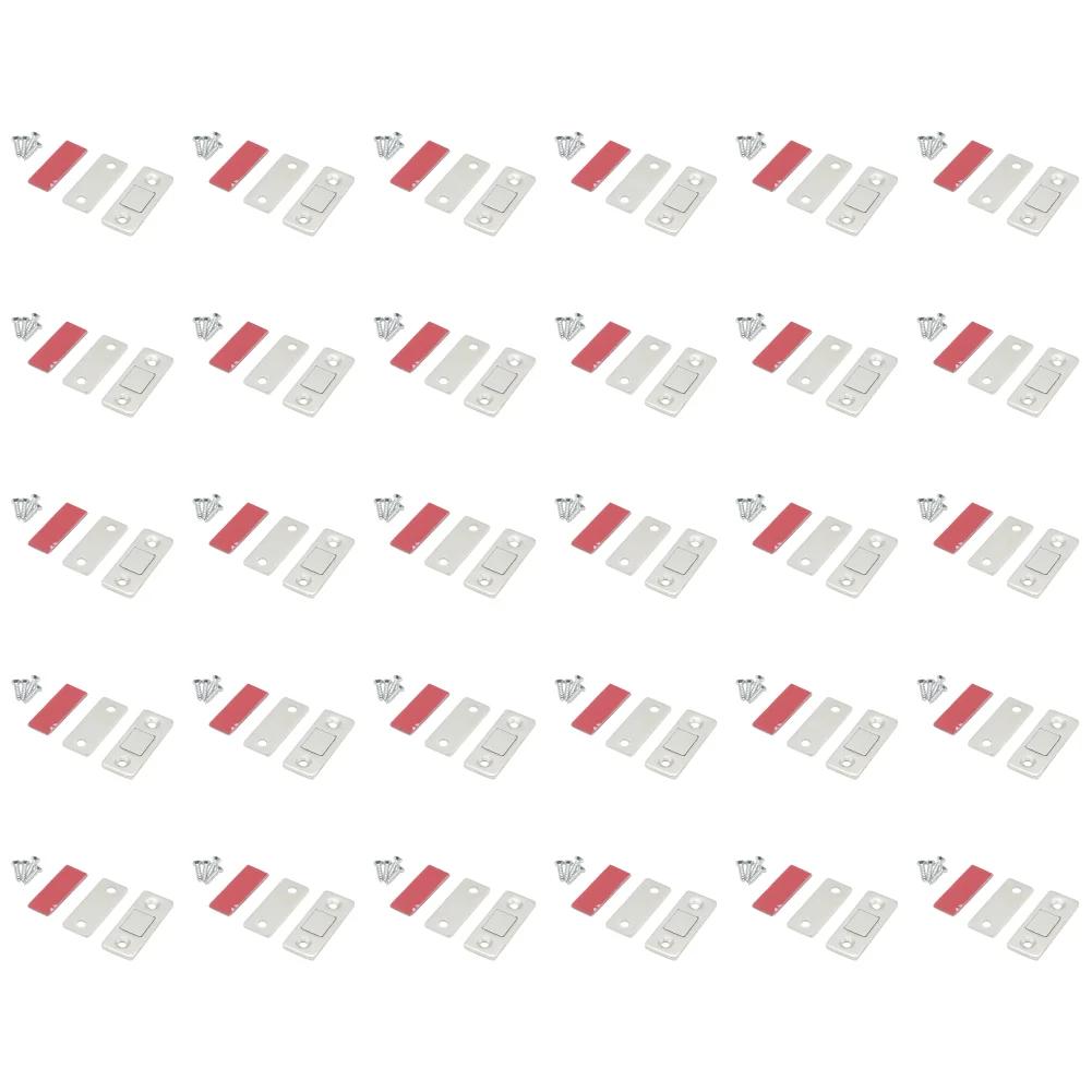 1-50Sets Cabinet Magnetic Catch Ultra Thin Adhesive Drawer Latch Magnetic Closers for Bedroom Kitchen Closet Door Closing Catch