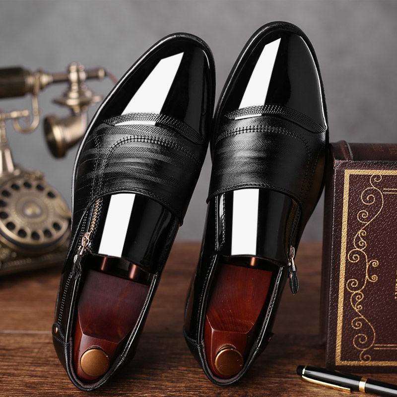 Leather Casual Business Men's Formal Shoes Spring Autumn Social Shoe Male Suit Cheap Clearance Office Gentleman Clothing New 39