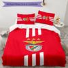 3pcs B-Benfica Design Cover Set - HD Printed Bedding with 1 Cover and 2 Pillowcases - Perfect for Home and Dorm Decor