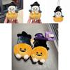 Mofusand Halloween Kürbis Lutscher Plüschtier mit Hai- und Katzenfiguren für Kinder und Sammler