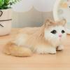 Cozy Fluffy Simulation Cat Doll Long Hair Realistic Kitten Decoration  Home Decor