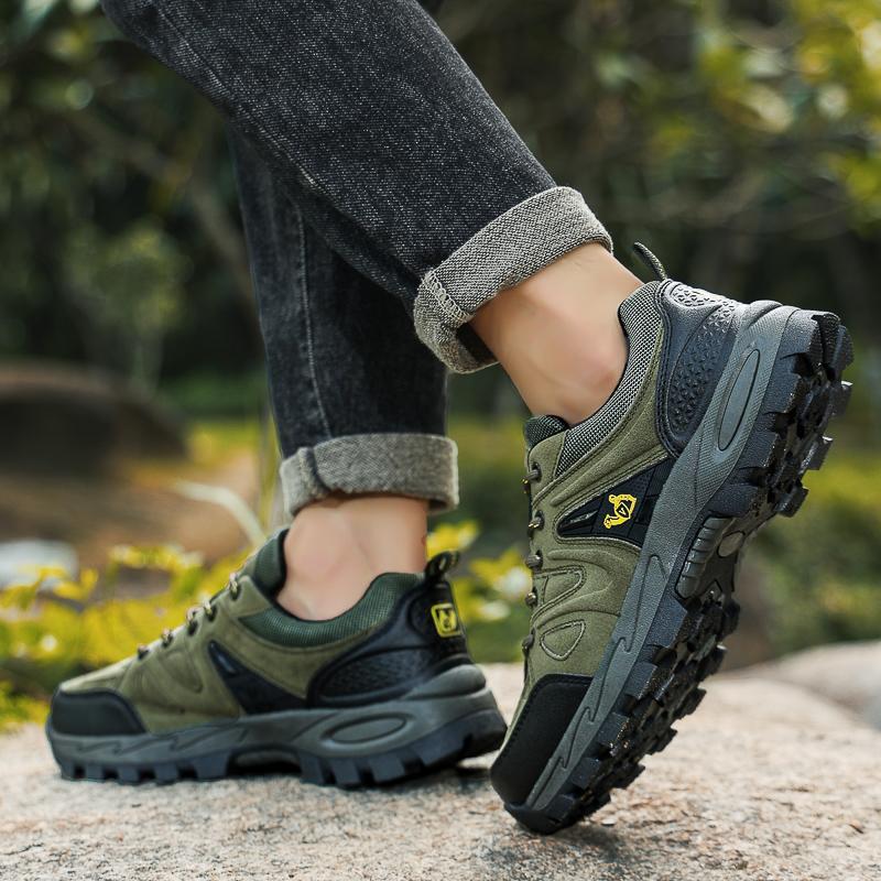 Men's Large-sized Outdoor Hiking Shoes Anti Slip Men's Shoes Lightweight Outdoor Hiking and Off-road Hiking Boots 39-48