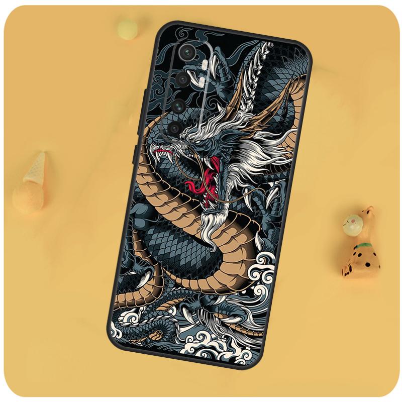 Chinese Dragon Cover For Xiaomi 14T Pro 13 14 15 Ultra 11T 12T 13T POCO X7 Pro X3 X5 F5 F6 M6 X6 Pro Case