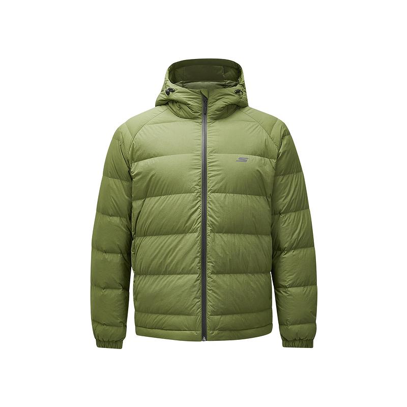 Skechers Durable Warm Comfortable Windproof Cotton Jacket Men Jackets Dark-Moss-Green P424M217-04TQ M