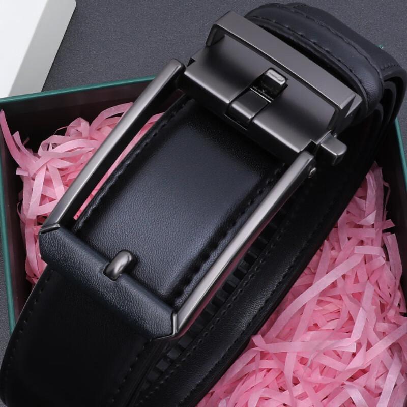 Men s Genuine Leather Automatic Buckle Business Belt 120cm