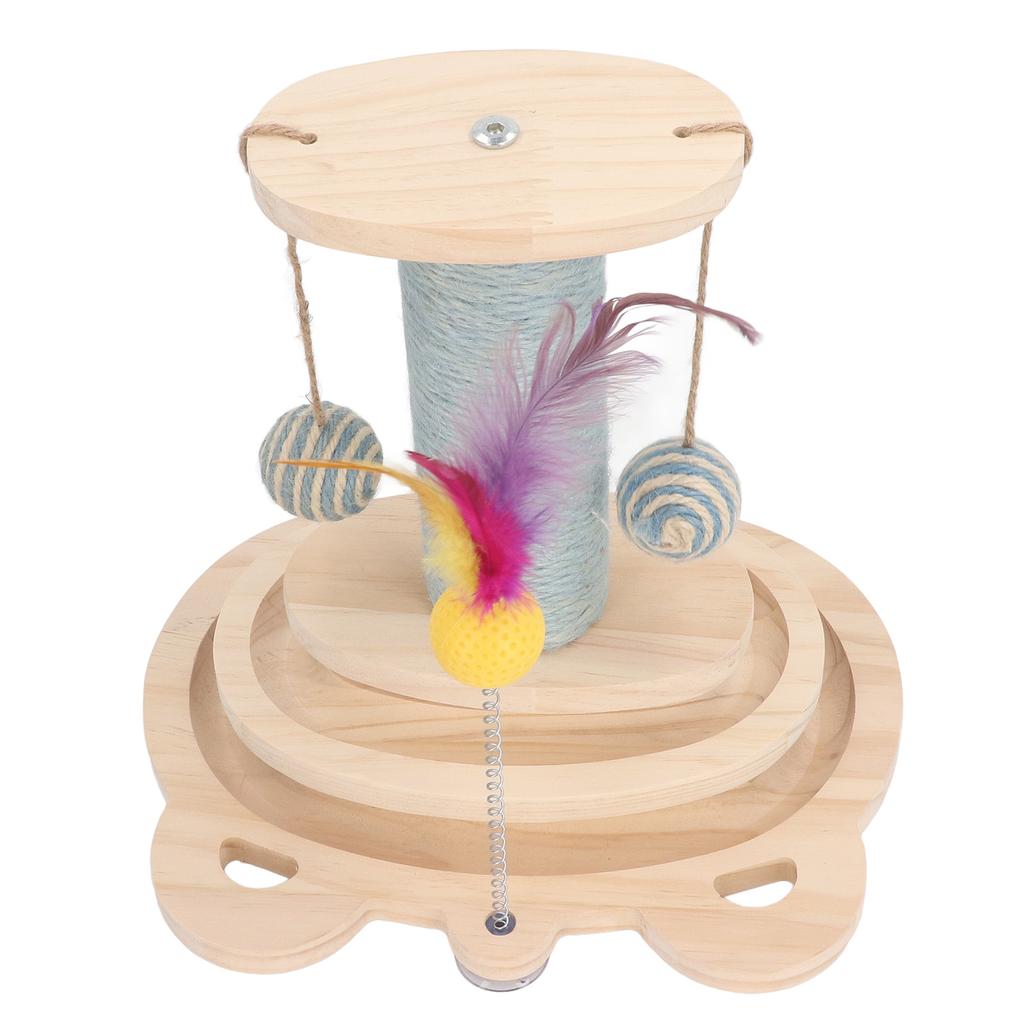 Cat Scratching Post Versatile Sturdy Interactive Cat Training Climbing Tree Scratching Post for Home