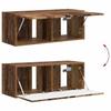 TV Wall Cabinet 2 pcs Reclaimed Wood Look 78.5 x 31 x 29.5 cm Engineered Wood
