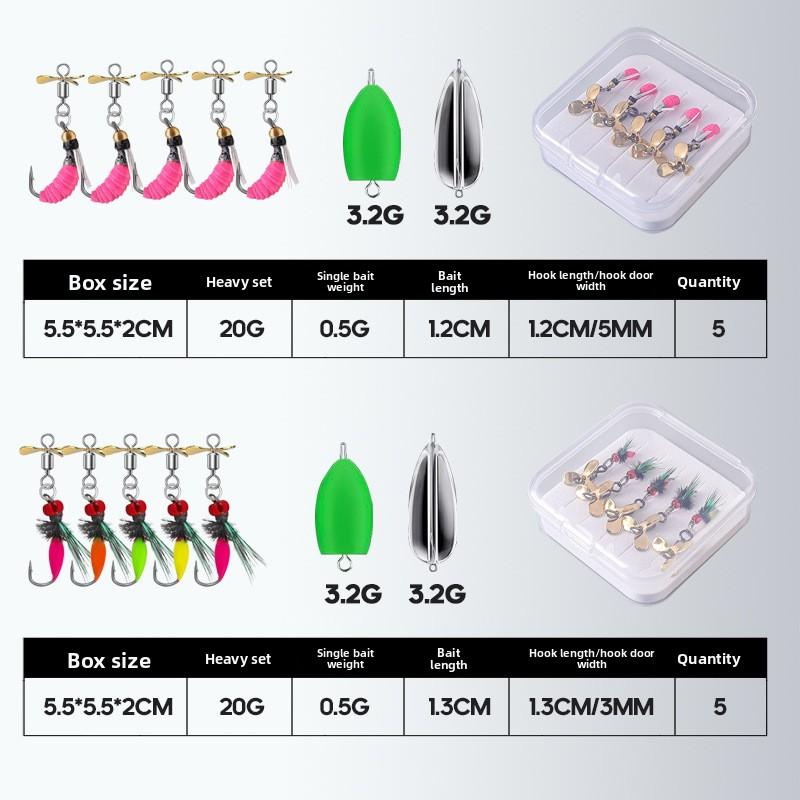 Rattlesnake Fly Lure Night Glow Ice Silk Shrimp Set5PCSNymph Micro Bait Horse Mouth Bionic Fishing Lure for Bass and Perch