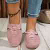 Women's Single Shoes, Outdoor Casual Walking Shoes, Leather Loafers, Mother's Shoes