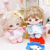 Plush Stuffed Pink T-shirt Pants Set T-shirt No Attributes Dolls Clothes  Playing House