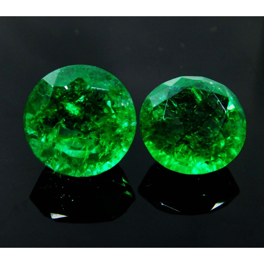 Natural Green Emerald Loose Gemstone Round Cut 8 Ct Jewelry Making for Jewelry Making and Crafts