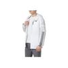Adidas Seitenstreifen Lauf-Fitness-Trainings-Kapuzenjacke Herrenjacke Weiß IQ3845
