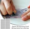 50pcs Rectangle Scratch Off Stickers Self Adhesive Peel Stick DIY Scratch Card Tag for Game Raffle Ticket Surprise Gift Rewards