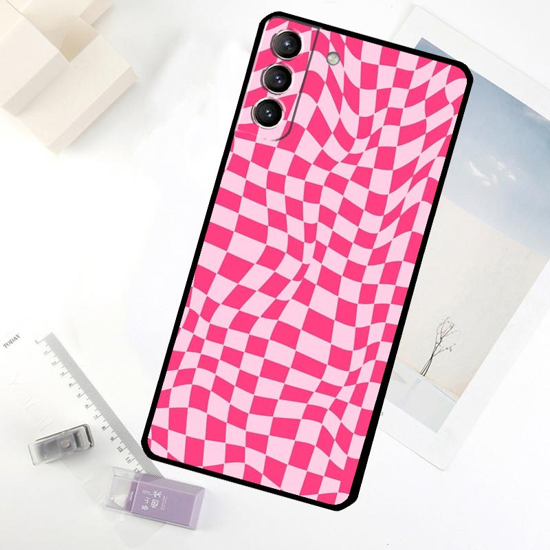 Crazy Checkered Phone Case For Samsung Galaxy S25 FE S20 FE S21 S22 S23 S24 S25 S26 Ultra S10 S25 Plus Cover