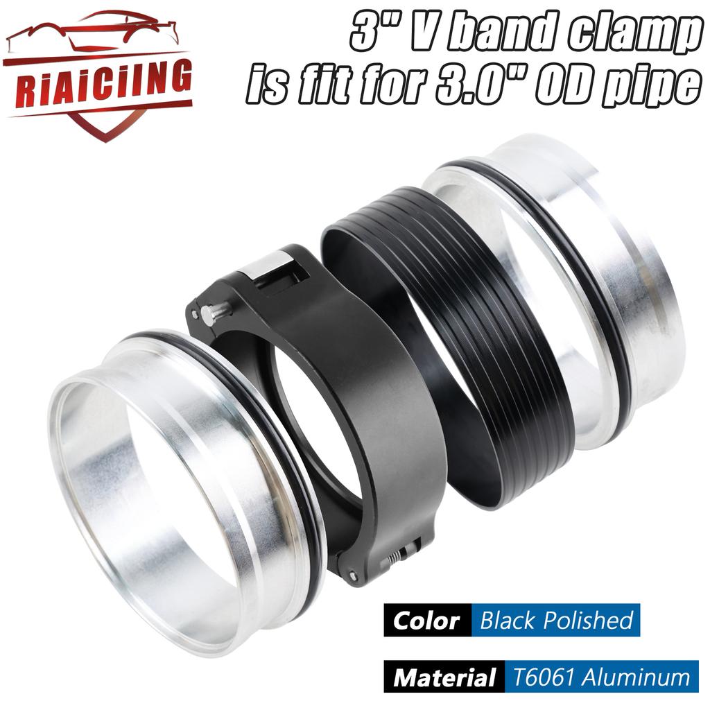 Universal 2.5/3/4 Inch Pinless HD Clamp for Intercooler Pipe Clamp and Flanges 63/76/102mm