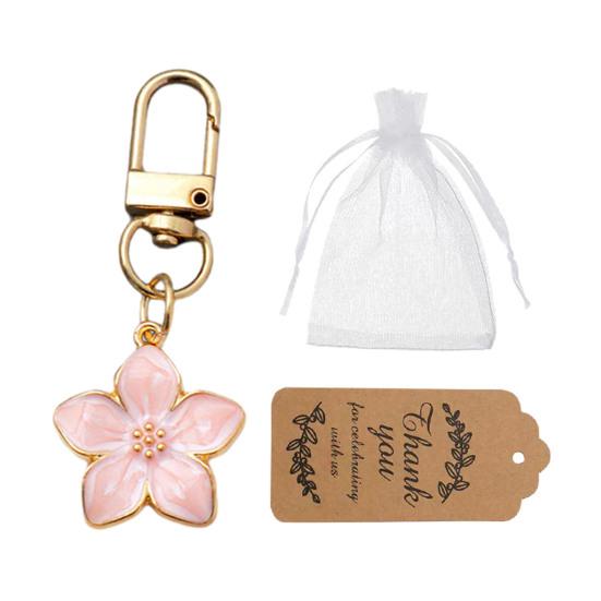

Bag Pendant Transparent Resin Flower Keychain Small Portable Decorative Pendant Bags Phones Wallets