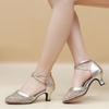 Waltz Modern Ballroom Dancing Shoes Women Close Toe Tango Salsa Latin Dance Shoes Heel 5.5cm