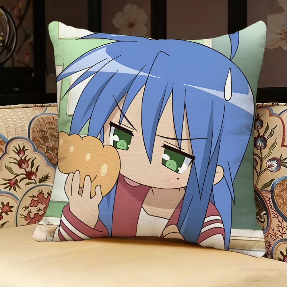 Lucky SStar ANIME Pillow Case Pillowcase Doublesided Printed Sofa Cushion Bedroom Headboard Pillow