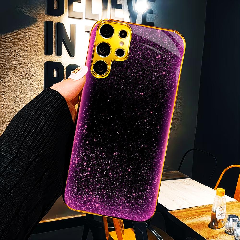 Violet Or Tendance Téléphone Portable Modèle Best-seller Coque Téléphone Coque Téléphone Verre pour Samsung Galaxy S26 S25 S24 S23 S22 FE, Ultra, Plus