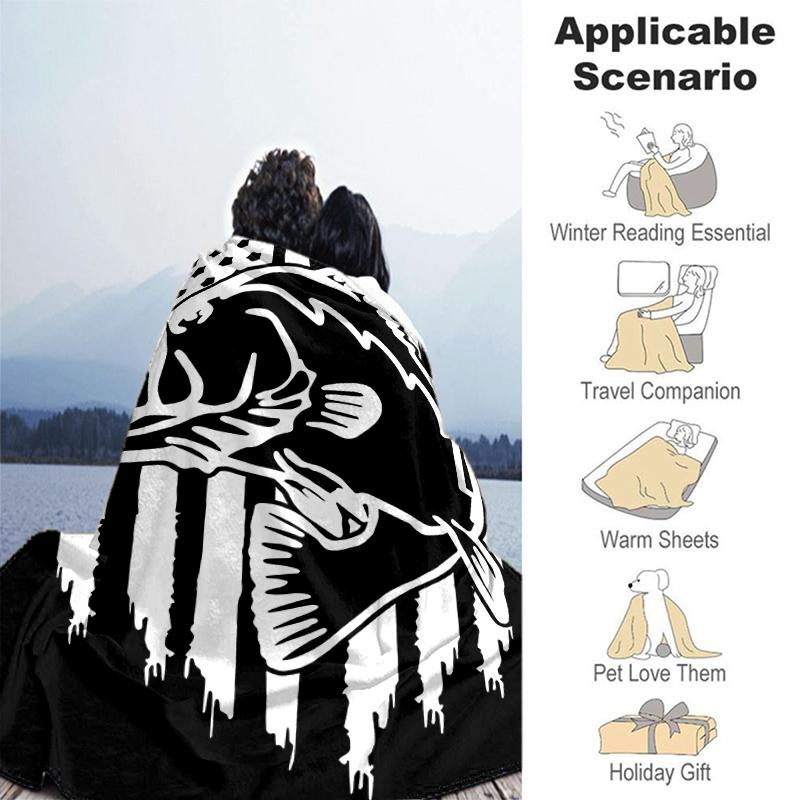 1pc Blanket Nash Tackle Print Design, Lightweight Blanket for Sofa, Bed- Soft &Warm, Gift for All Seasons Like Christmas, Halloween