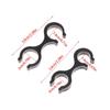 4Pcs 8Shape Trekking Pole Clips Strong ABS Quick Release Holders for Backpacks Hiking Accessories Lightweight Gear