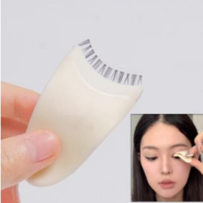 Pinze per piegaciglia finte, strumento di bellezza, applicatore di pasta, pinzette, clip per mascara, arricciatura ausiliaria, cosmetici per il trucco, 1 pezzo, 03 bianco