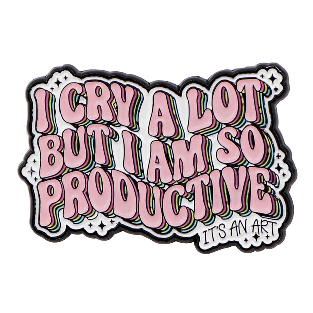 Quotes Series Pins Cute Cartoon Anime Quotation Badges Brooches for Clothing Enamel Pin Women's Badges Jewelry Accessories Gifts