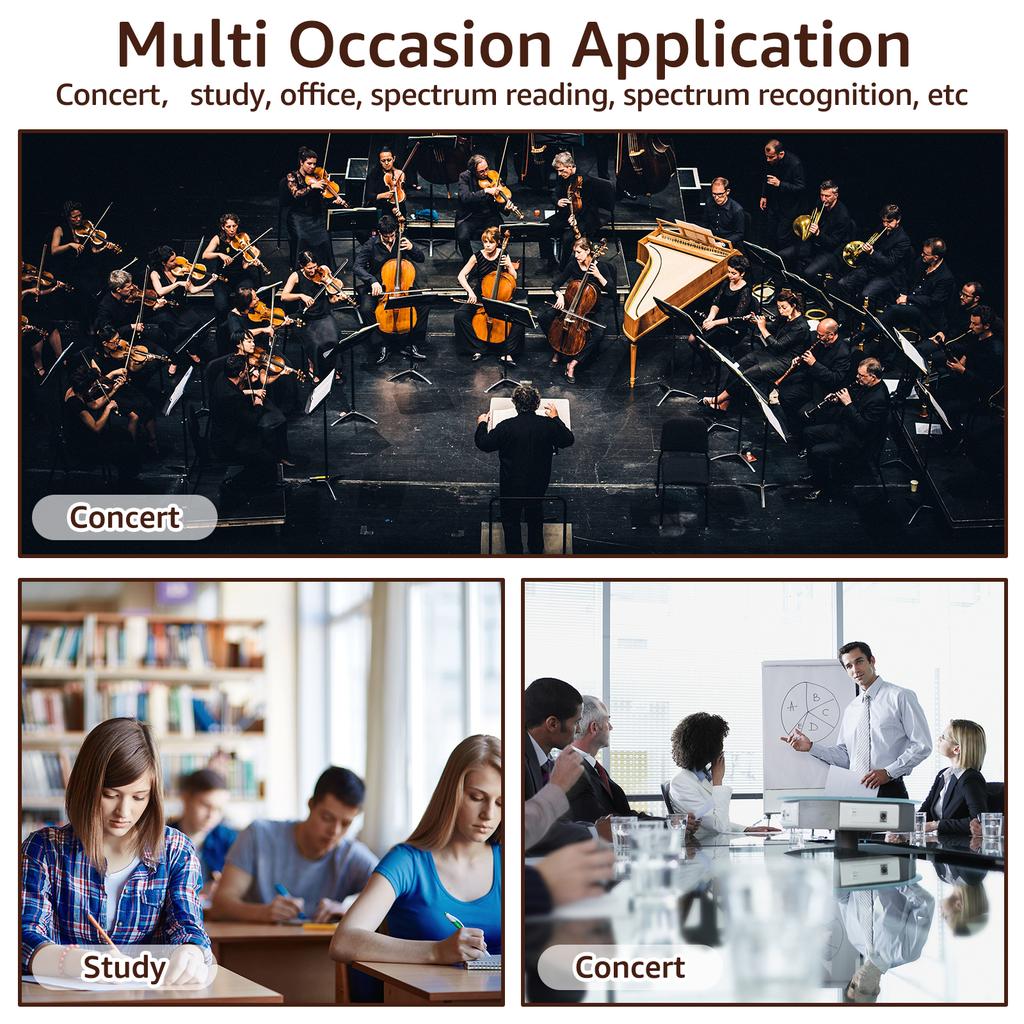 Sheet Music Folder 4 Pages Expand Piano Sheet Music Binder Elegant Spiral Music Binder Organizer A4 Size Writable Choir Folder