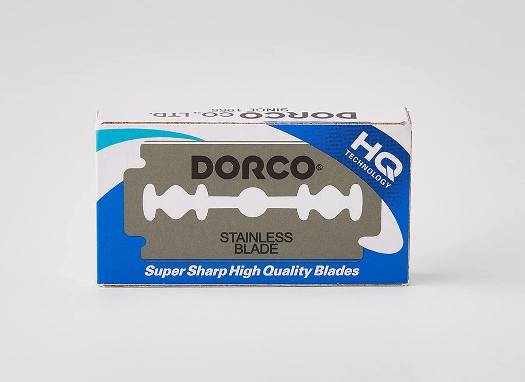 Dorco Ersatzklingen Dorco NEW PLATINUM ST300 ST-300 Doppelklingen, 100er-Pack (200 Klingen mit einfacher Schneide), Gerade, Doppelschneidige, Einzelschneidige Rasierklinge,