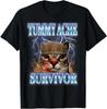 Tummy Ache Survivor Cat Helmet Lightning T-shirt