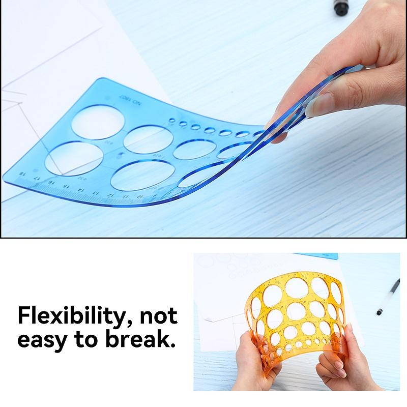 Kreis Schablone mit 22/36 Kreisen Schablonenvorlage Kreisschablonen zum Malen Kreisläufer für Zeichenhilfen Quilling Schablone