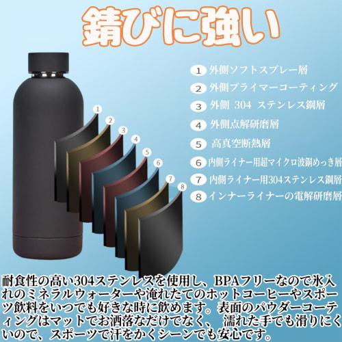 Butelka na wodę do picia bezpośrednio, 1 litr, łatwa do czyszczenia, izolowana próżniowo, utrzymuje ciepło lub zimno, butelka ze stali nierdzewnej, 500 ml, duża pojemność, lekka,