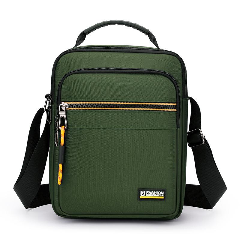 Мужская сумка на плечо через тело Легкая нейлоновая сумка армия зеленый