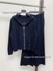 Women's Loose Fit Wool Hooded Knit Cardigan Jacket: Cozy, Soft, Zip-Up Long Sleeve, Solid Color for Autumn and Winter.