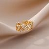 Zircon Bar Rings For Women Stainless Steel Bar Opening Geometric Ring  Trending Luxury Wedding Aesthetic Jewelry Anillos