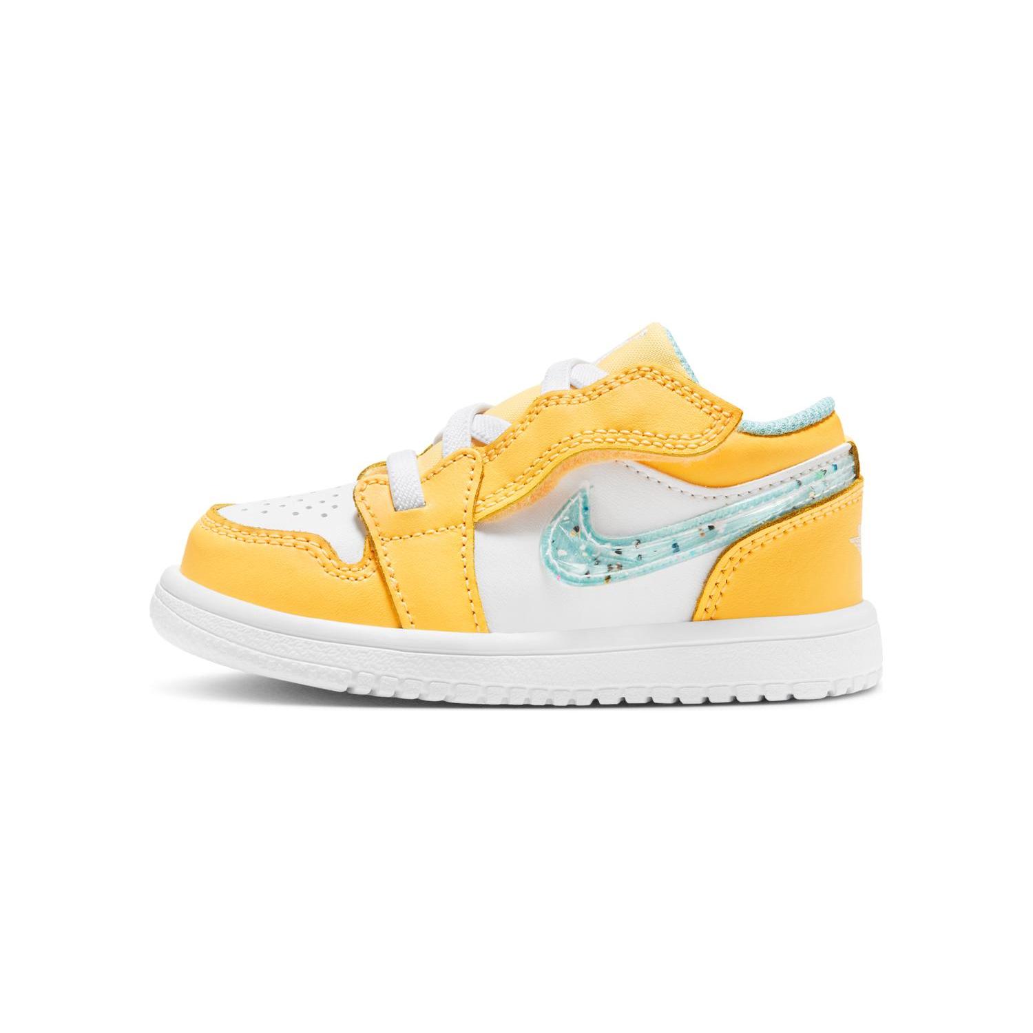 Jordan Air Jordan 1 Low Alt SE TD Slip Resistant Low top Baby & Toddler Shoes Yellow White Infant And Toddler DX4388-800 23.5