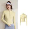 Summer Women's Sun Protection Jacket with Stand-up Collar Waist-Cinching Slim-Fit Long Sleeve Cardigan Yoga Top