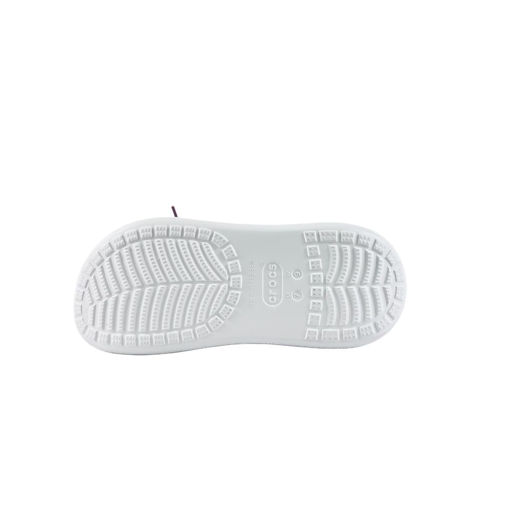 Crocs Crush Clog EVA Colourful Love Fashion and Versatile Comfortable and Casual Hole Shoes Unisex White