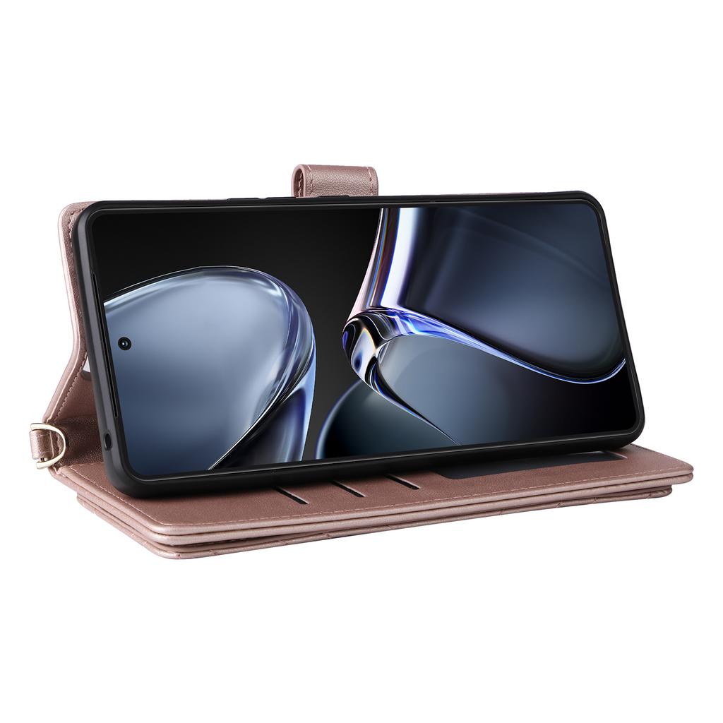 For Asus Zenfone 12 Ultra 5G Wallet Case with Shoulder/Wrist Strap Leather Phone Cover Stand