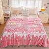 Cozy Flannel Blanket for Office or Nap - Coral Fleece Throw Gift.
