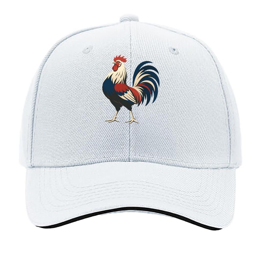 Retro Rooster Silhouette Farm Graphi Sandwich Baseball Cap Sun Cap Outdoor Workouts Hat