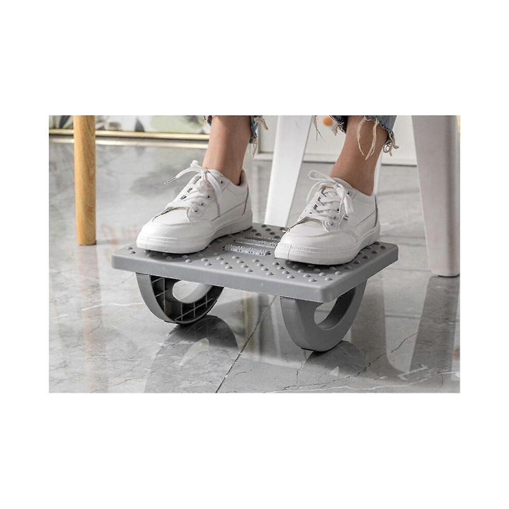 Footrest Swing Massaging Foot Rest Support Ergonomic Under Desk Footrest for Office Chair,Foot Stool Office&Airplane Travel-Back&Leg Pain Relief