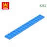 High-Quality 22Pcs/lot 4282 Thin Blocks Plate 2x16 Base Plate Works With featuring Block Moc Colour City Accessories Parts