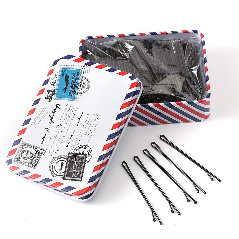 Einzelne schwarze Haarnadel für Pony und Hochsteckfrisuren