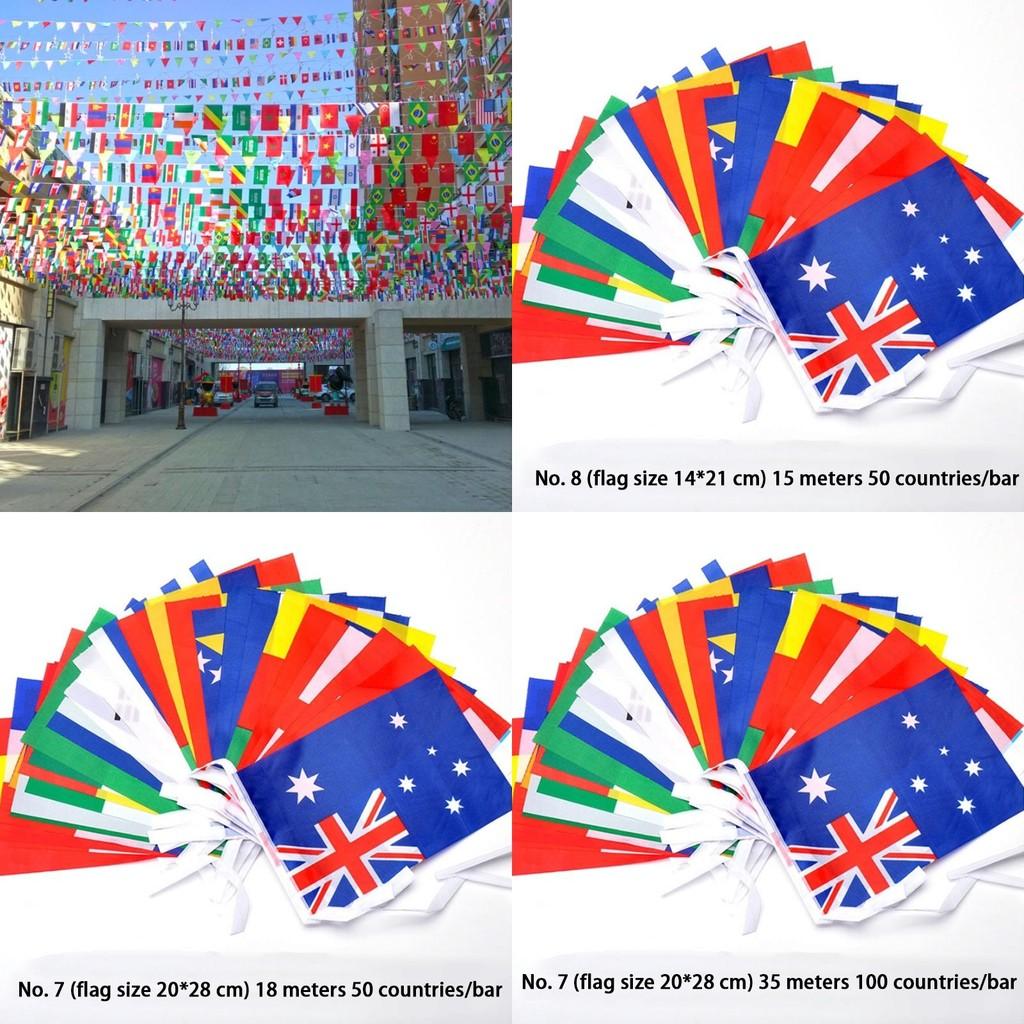 Eye-catching National Flag String For Party Decor In 100 Countries