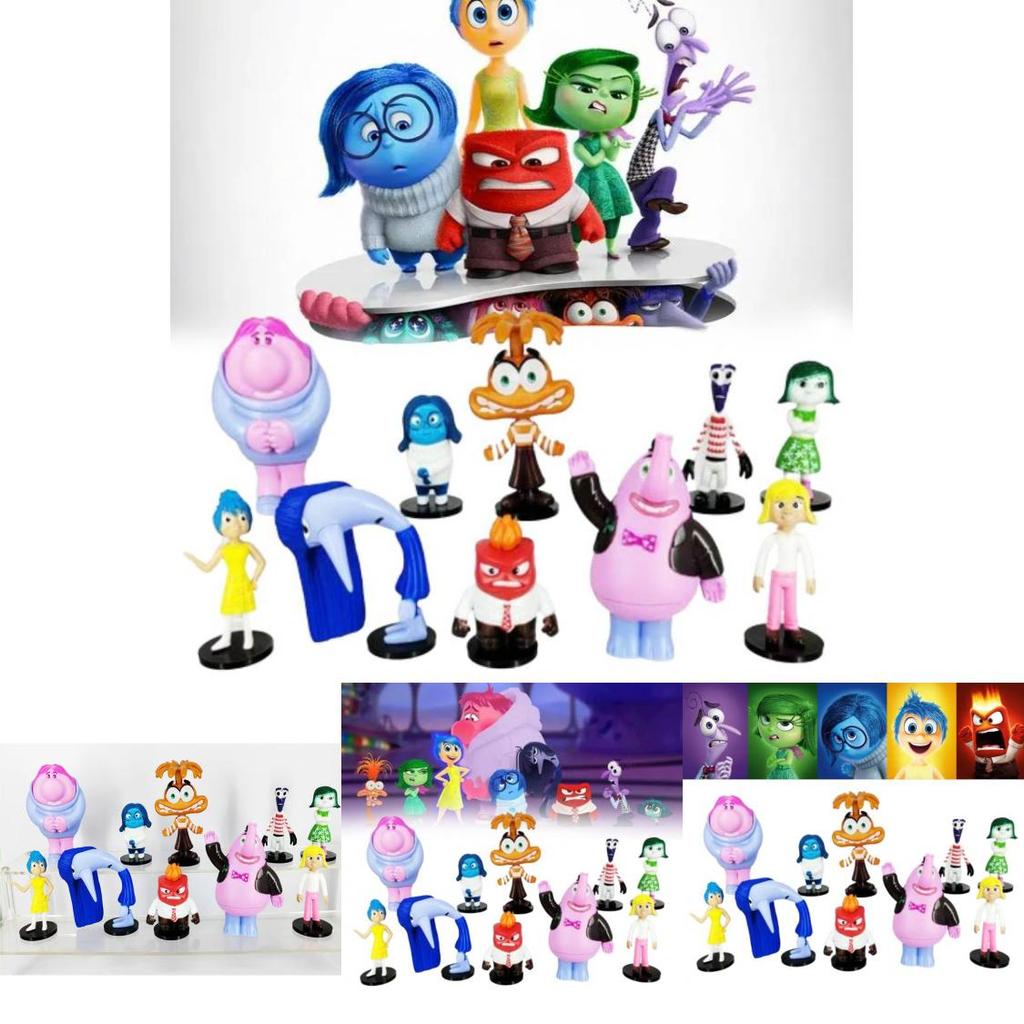 Colorful Pvc Brain Battle Figurines Set 10 Unique Cake Decoration Toys Bagged