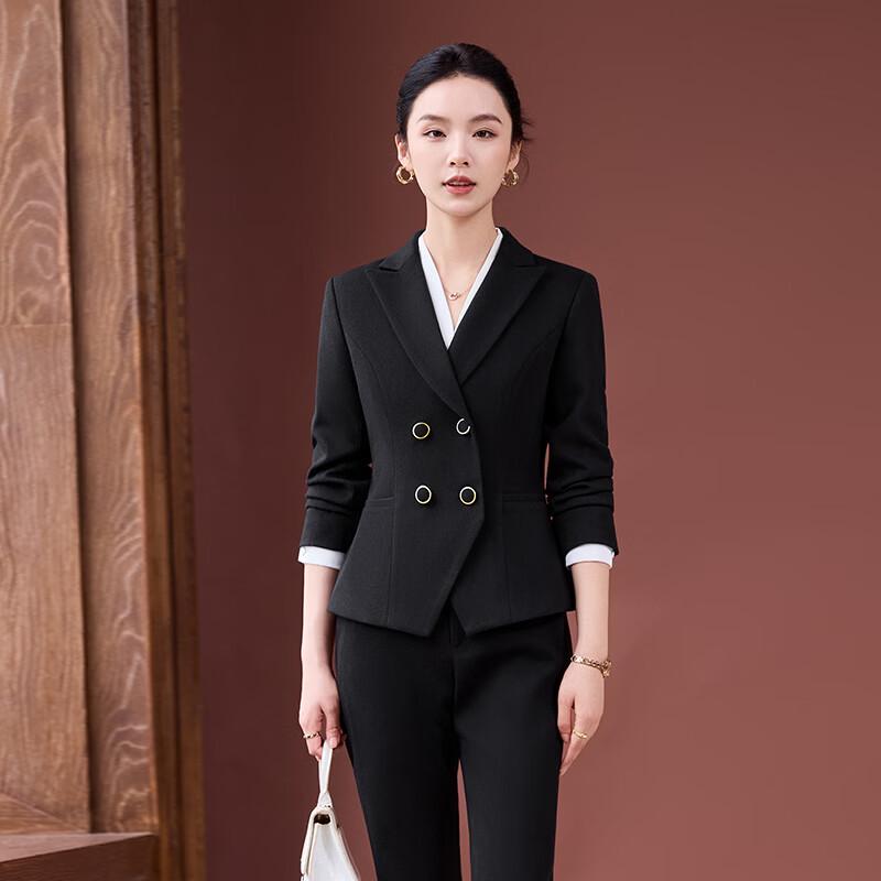 Women's Petite Professional Blazer Suit Set