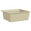 VidaXL Évier de cuisine avec trou de trop-plein Beige Granit